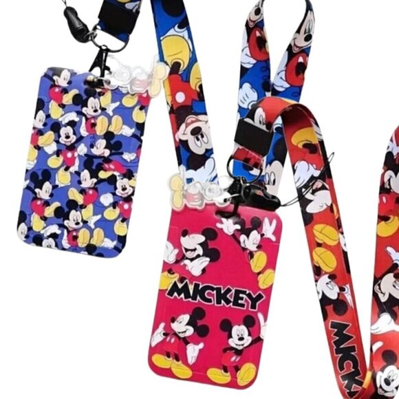 NWT Lot of 2 Disney Mickey Mouse Lanyards - Picture 1 of 3